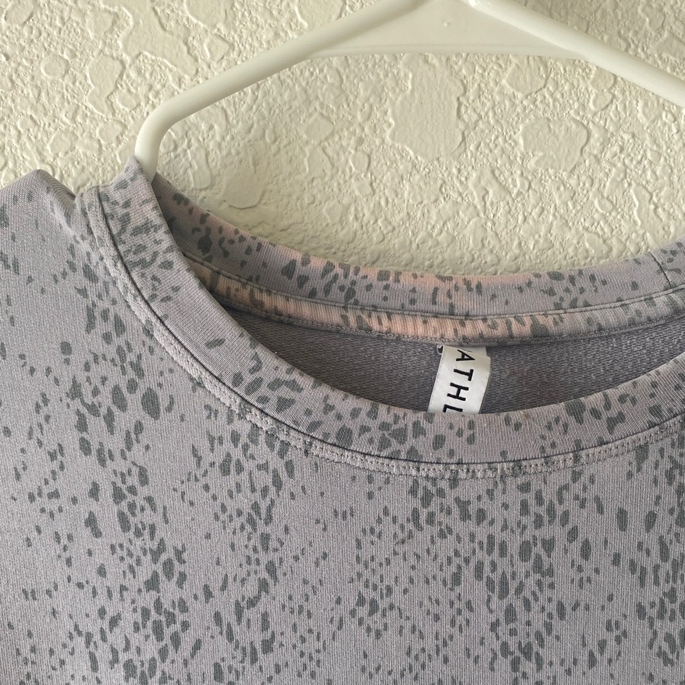 Athleta Gray Patterned Sweatshirt - image 2